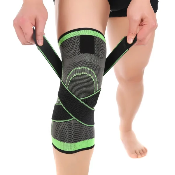 Sports Fitness Knee Support Sleeve | Elastic Nylon Compression Brace for Basketball and Workouts - Image 9