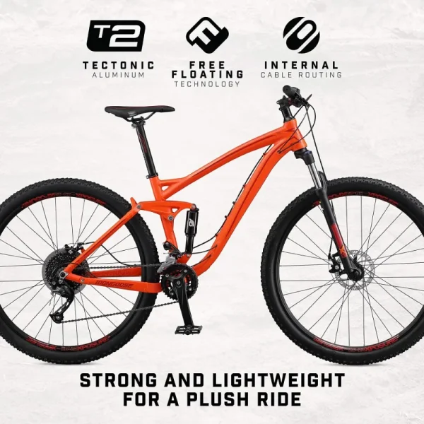 Mongoose Salvo Comp | Trail & Sport Mountain Bike for Adults, 12/18-Speed Trigger Shifter, 29-Inch Wheels, Full Suspension - Image 2