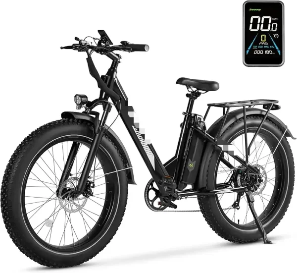 ALander S Certified 26-Inch Fat Tire Mountain E-Bike | Step-Through Frame, 720W Motor, Adults Ebike - Image 8