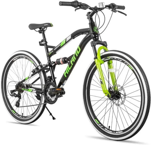 26-Inch Full-Suspension Mountain Bike | 21-Speed Drivetrain with Disc Brakes for Men & Women - Image 7