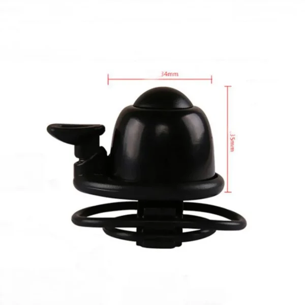 Compact Bicycle Bell – Aluminum Covered Mountain Bike Bell with Rubber Band for Easy Installation - Image 4