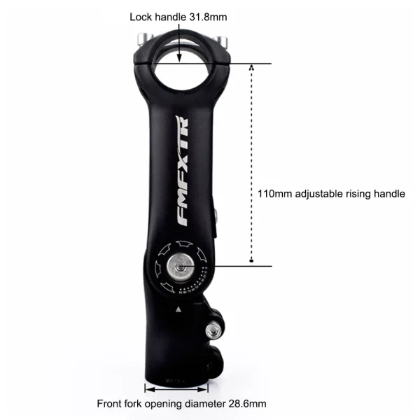 Adjustable MTB Handlebar Stem – 90/110mm Alloy Bicycle Riser - Image 7