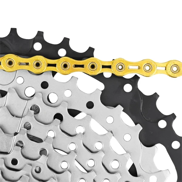 VG Sports Ultralight Bicycle Chain – 8, 9, 10, 11, 12 Speed Half/Full Hollow Silver Chain for Mountain & Road Bikes - Image 4