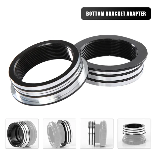 Press Fit BB30 to BSA BB68/73 Converter | MTB & Road Bike Bottom Bracket Adapter with O-Ring and Washer - Image 2