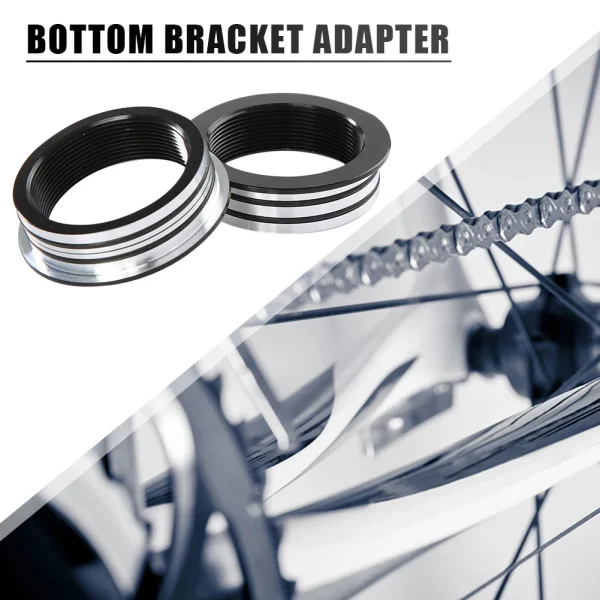 Press Fit BB30 to BSA BB68/73 Converter | MTB & Road Bike Bottom Bracket Adapter with O-Ring and Washer - Image 3