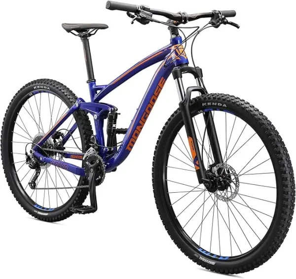 Mongoose Salvo Comp | Trail & Sport Mountain Bike for Adults, 12/18-Speed Trigger Shifter, 29-Inch Wheels, Full Suspension - Image 8