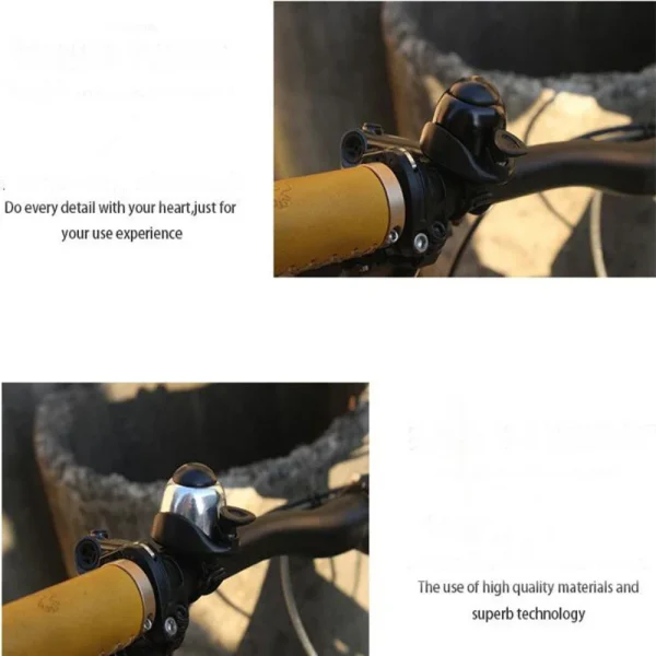 Compact Bicycle Bell – Aluminum Covered Mountain Bike Bell with Rubber Band for Easy Installation - Image 6