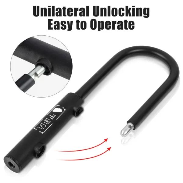 WEST BIKING Bicycle U Lock – Portable Anti-Theft Padlock - Image 2