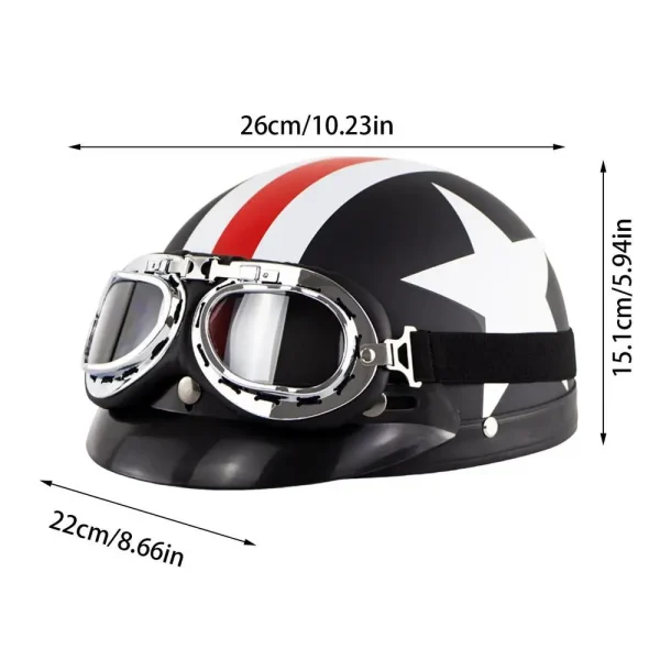 Multi-Sport Cycling Helmet with Detachable Goggles – Lightweight Protective Helmet for MTB, Road Bike, Motorcycle, Skiing, and Baseball - Image 9