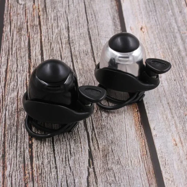 Compact Bicycle Bell – Aluminum Covered Mountain Bike Bell with Rubber Band for Easy Installation - Image 3