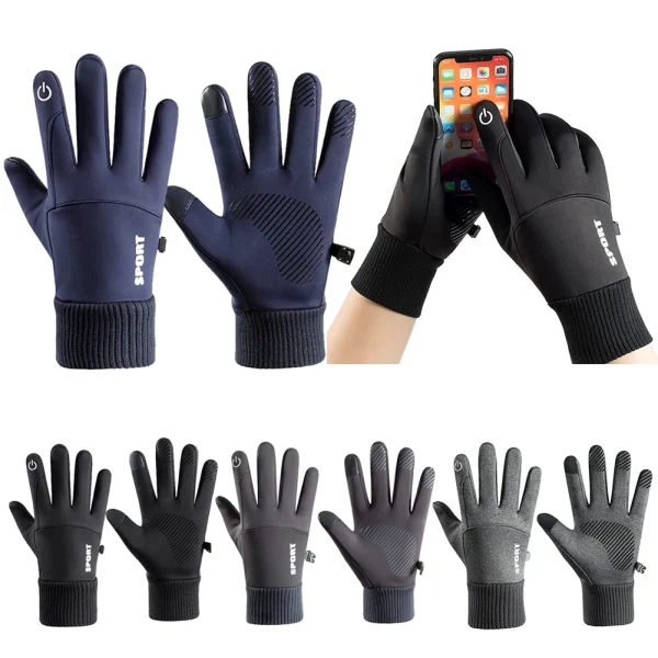 Winter Motorcycle Gloves | Heated Waterproof Full-Finger Gloves for Riding, Skiing, and Touch Screen Use - Image 2