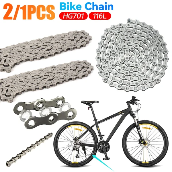 11-Speed Quick Link Chain | 116L Bicycle Chain for Road, MTB, and Shimano Ultegra R8000 & DEORE XT M8000 - Image 2