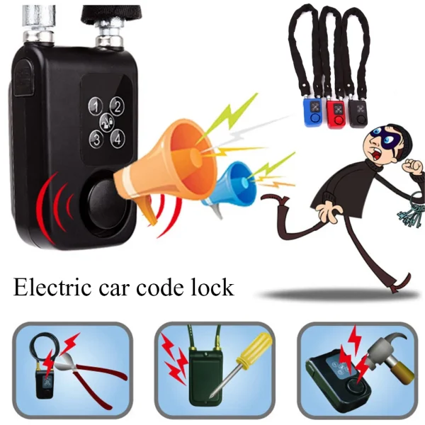 Bluetooth Bike Motorcycle Lock Alarm | Anti-Theft Security System with Wireless Remote Control for Bikes, Motorcycles, and Doors - Image 4