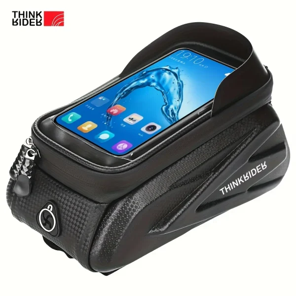 ThinkRider 2L Bike Frame Bag | Waterproof Cycling Bag with 7-Inch Touchscreen Phone Holder - Image 7