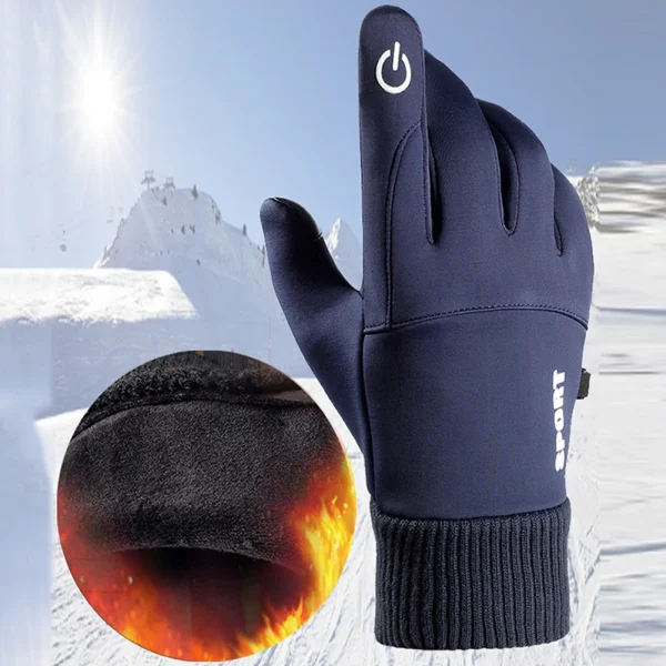 Winter Motorcycle Gloves | Heated Waterproof Full-Finger Gloves for Riding, Skiing, and Touch Screen Use - Image 3